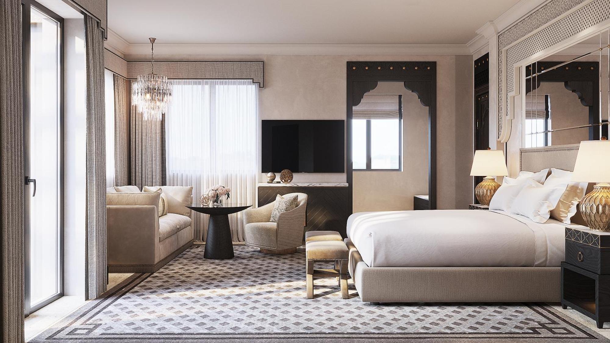 Jumeirah Dar Al Masyaf Dubái Exterior foto A rendering of a guest room at The St. Regis New York
